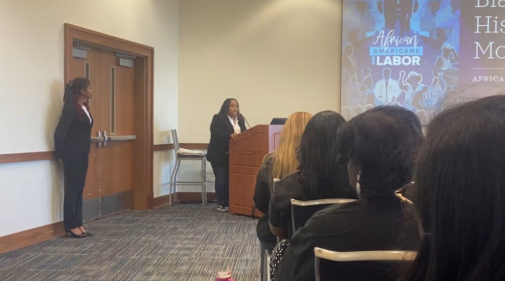 <p>Tennessee State Senator Raumesh Akbari closes the University of Memphis&#x27; Black History Month with a speech.</p>