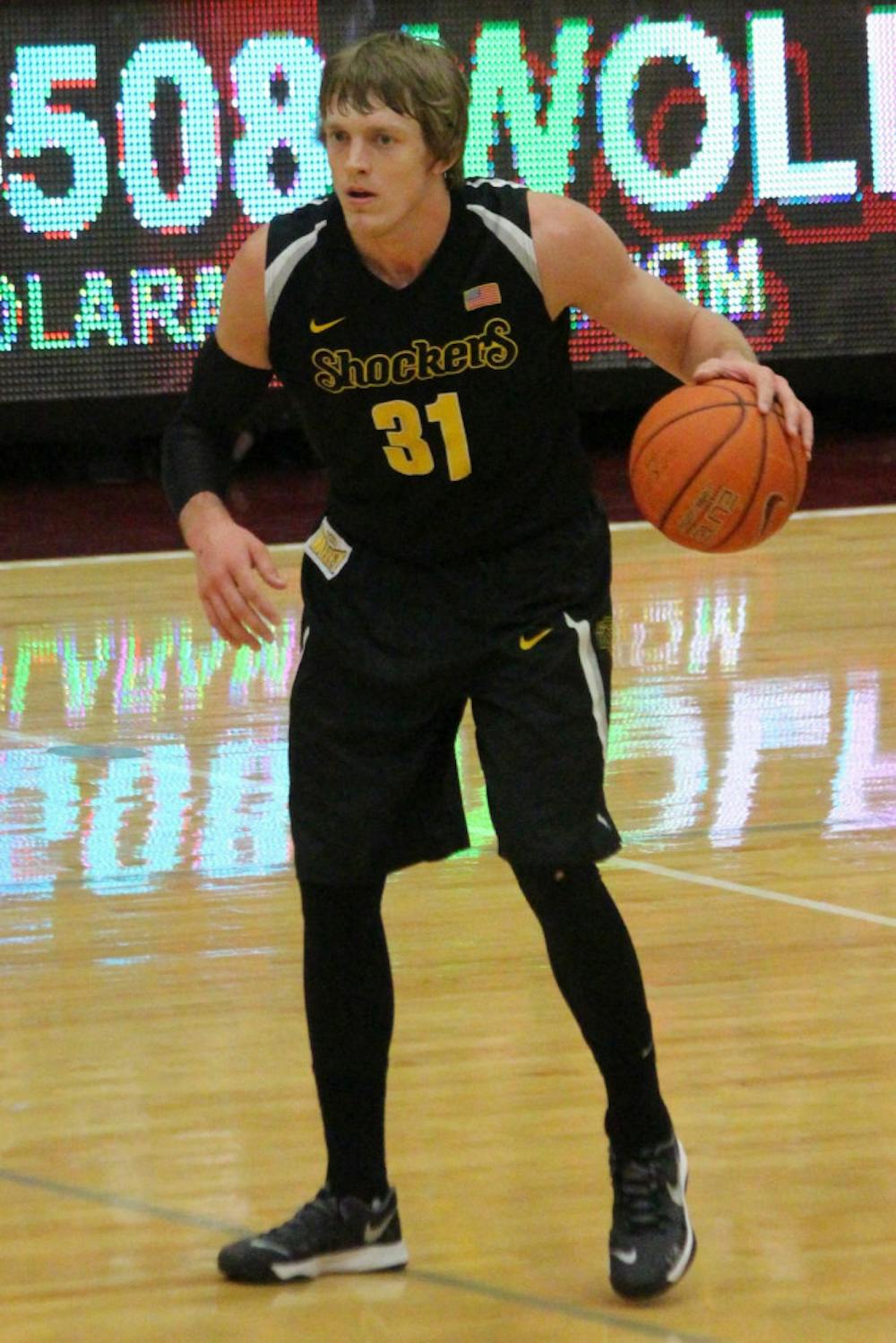 <p>Former Shocker guard Ron Baker sets up the offense. Baker played four seasons under Greg Marshall, including the 2013 Final Four season.&nbsp;</p>
