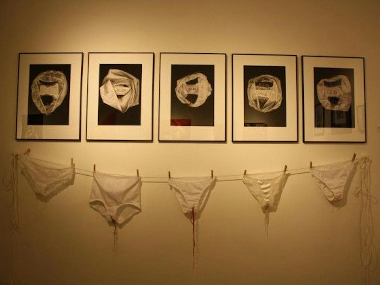 Art exhibit displays underwear
