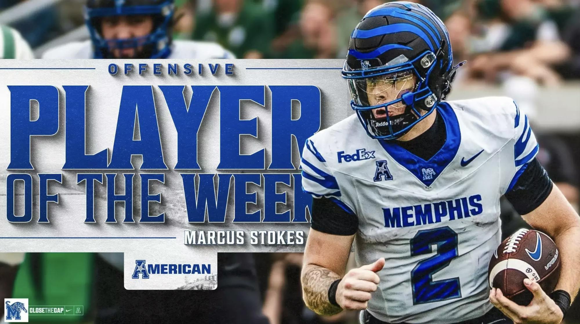 Marcus Stokes named American Conference Offensive Player of the Week ...