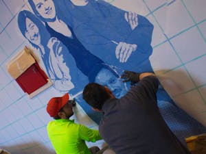 University commissions three stairwell murals