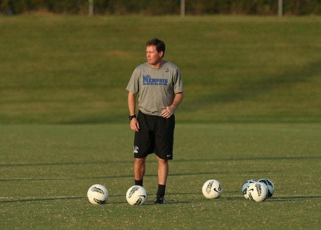 Men's soccer finds their man