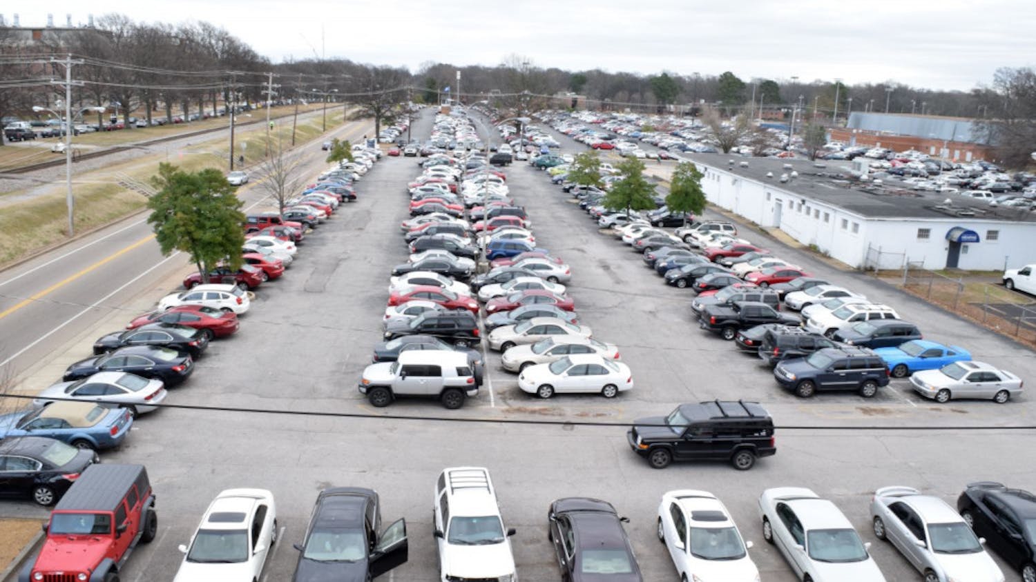 Parking on Southern Ave. Future site of the Recreation Center