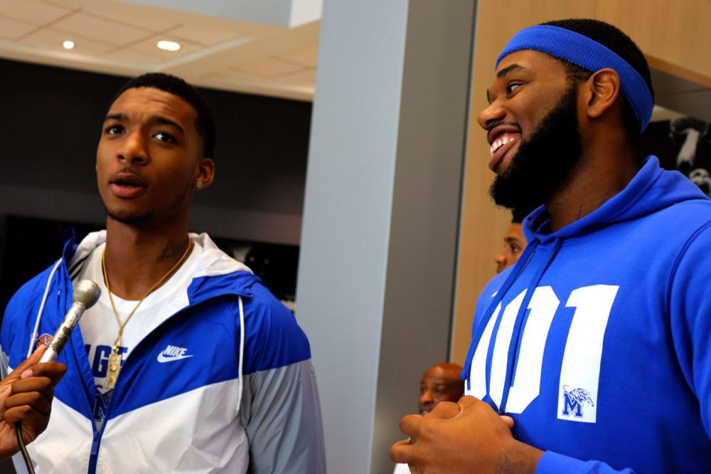 <p class="p1"><span class="s1"><strong>Antwann Jones (pictured left) announced April 9 he will be transferring from the University of Memphis. He is the second player on the team to announce their transfer intentions after<span class="Apple-converted-space">&nbsp;</span> Victor Eron.</strong></span></p>