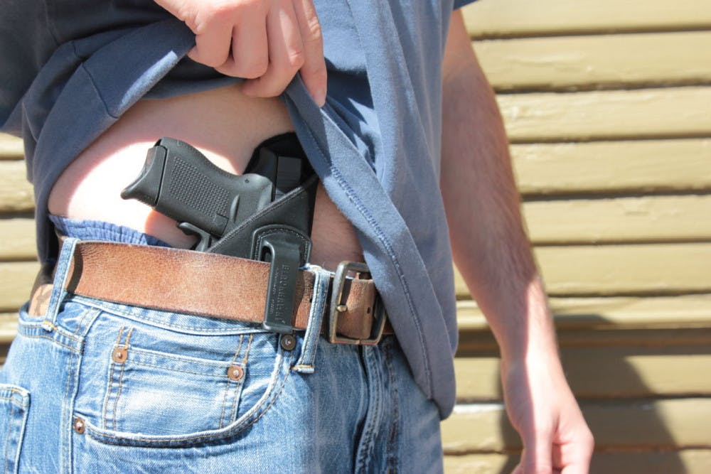 Guns on campus conceal carry handgun firearm