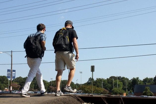 University urges students to use common sense at rail crossings