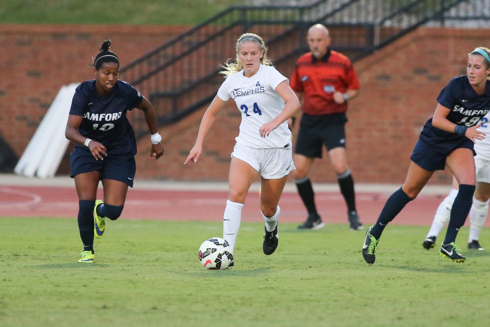 <p>Freshman Elizabeth Woerner leads the Lady Tigers with two goals in four games this season.&nbsp;</p>