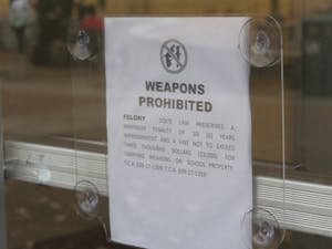 weapons prohibited 3