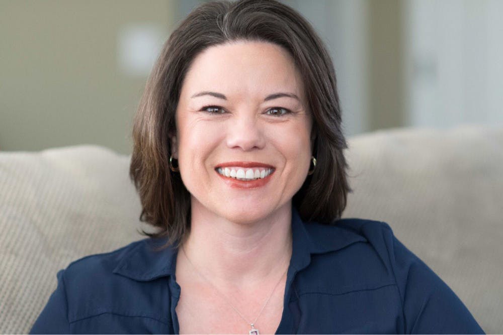 <p>U.S. Representative from Minnesota and former <em>Daily Helmsman</em> editor Angie Craig</p>