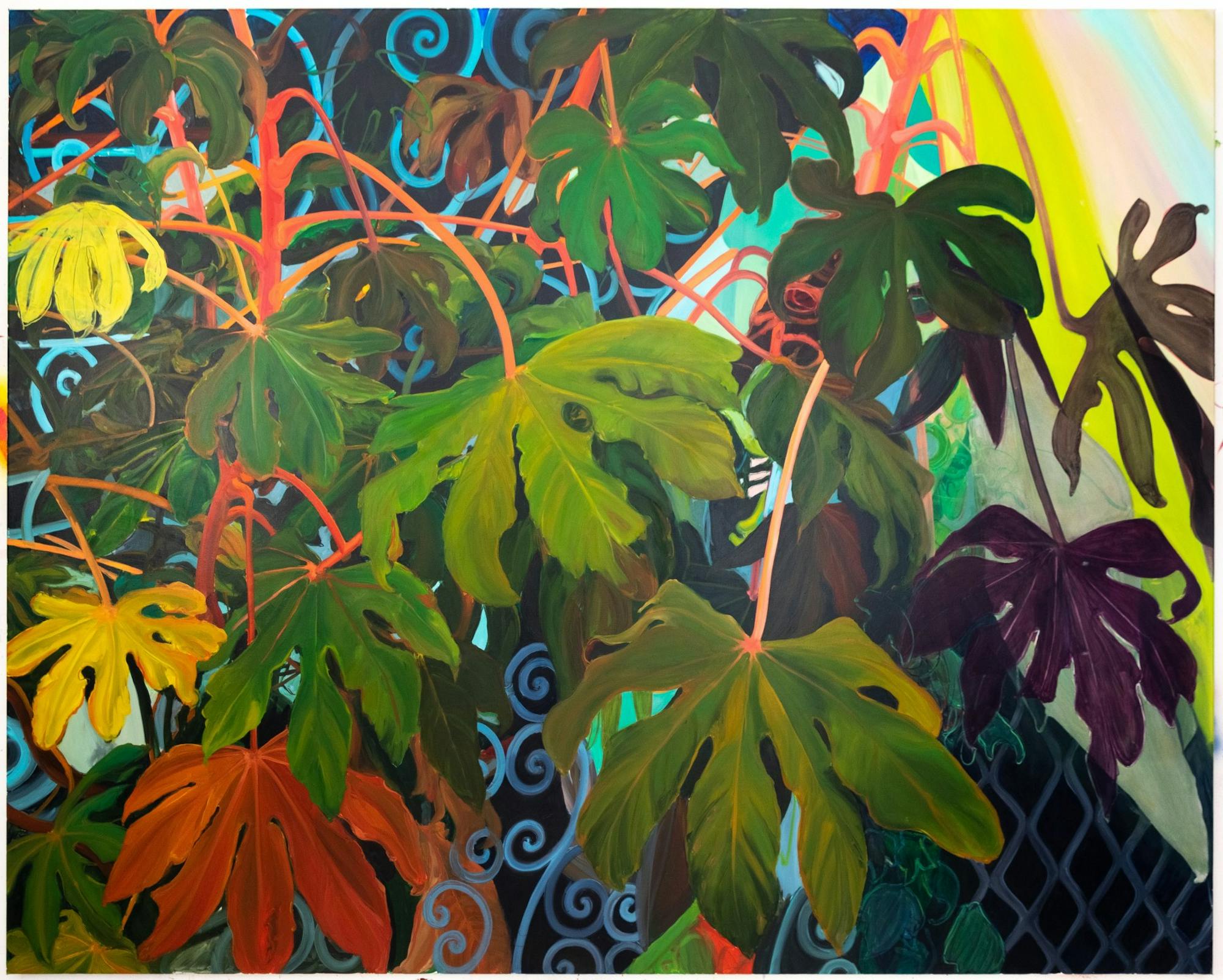 Part Sun, Part Shade, 2021. oil on canvas. Kate Bright, courtesy of Locks Gallery.