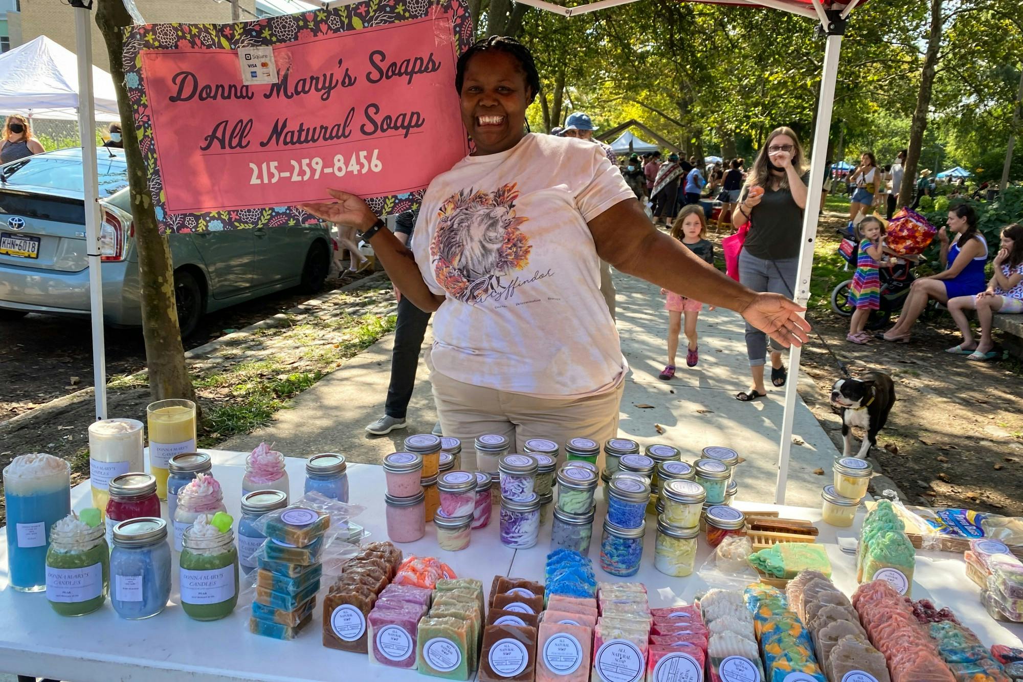 Clark Park Farmers Market Donna Mary’s Soaps 2