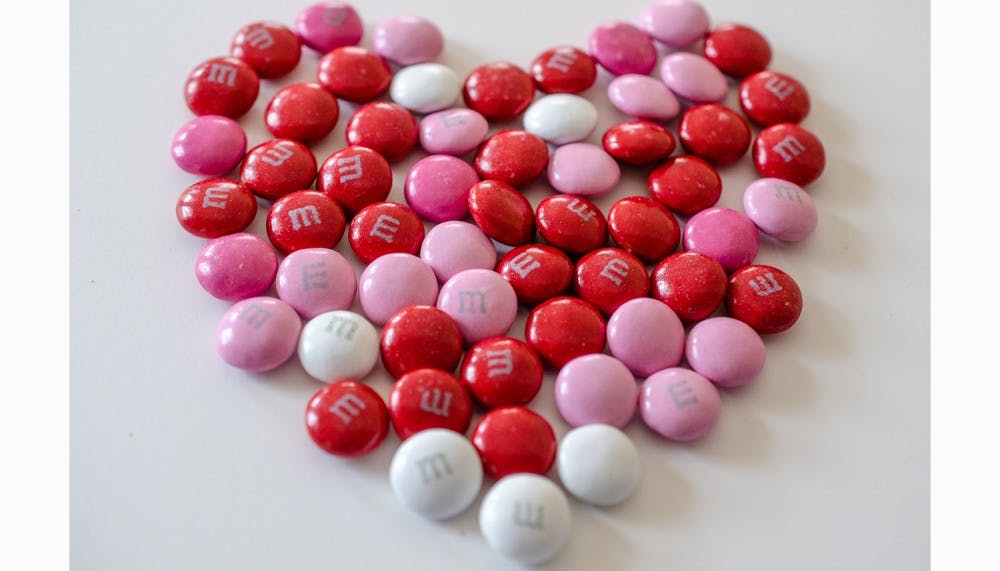 The other side of these M&Ms says "PLEASE TAKE MY CALLS."