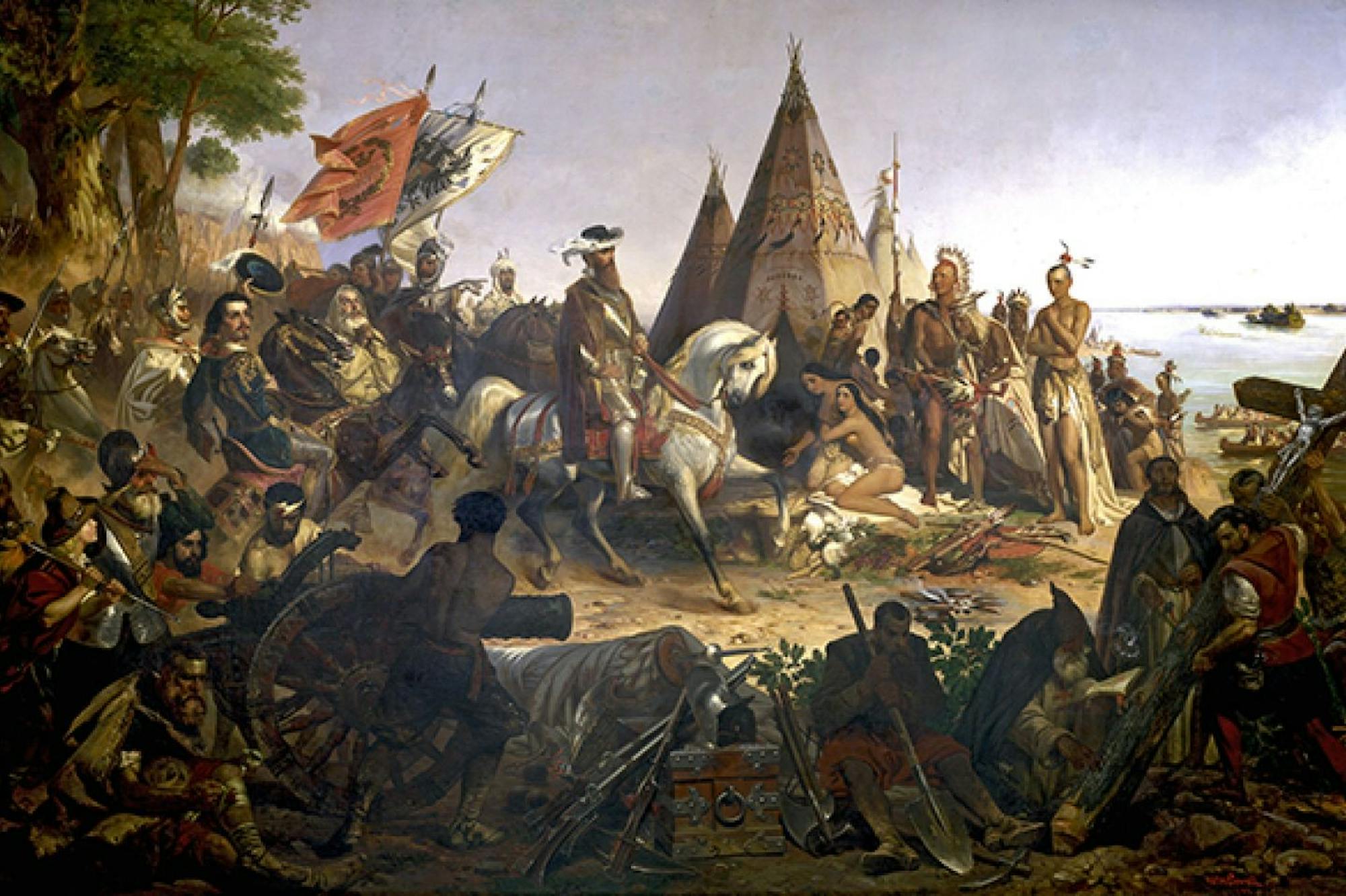 Discovery of the Mississippi by De Soto.jpg