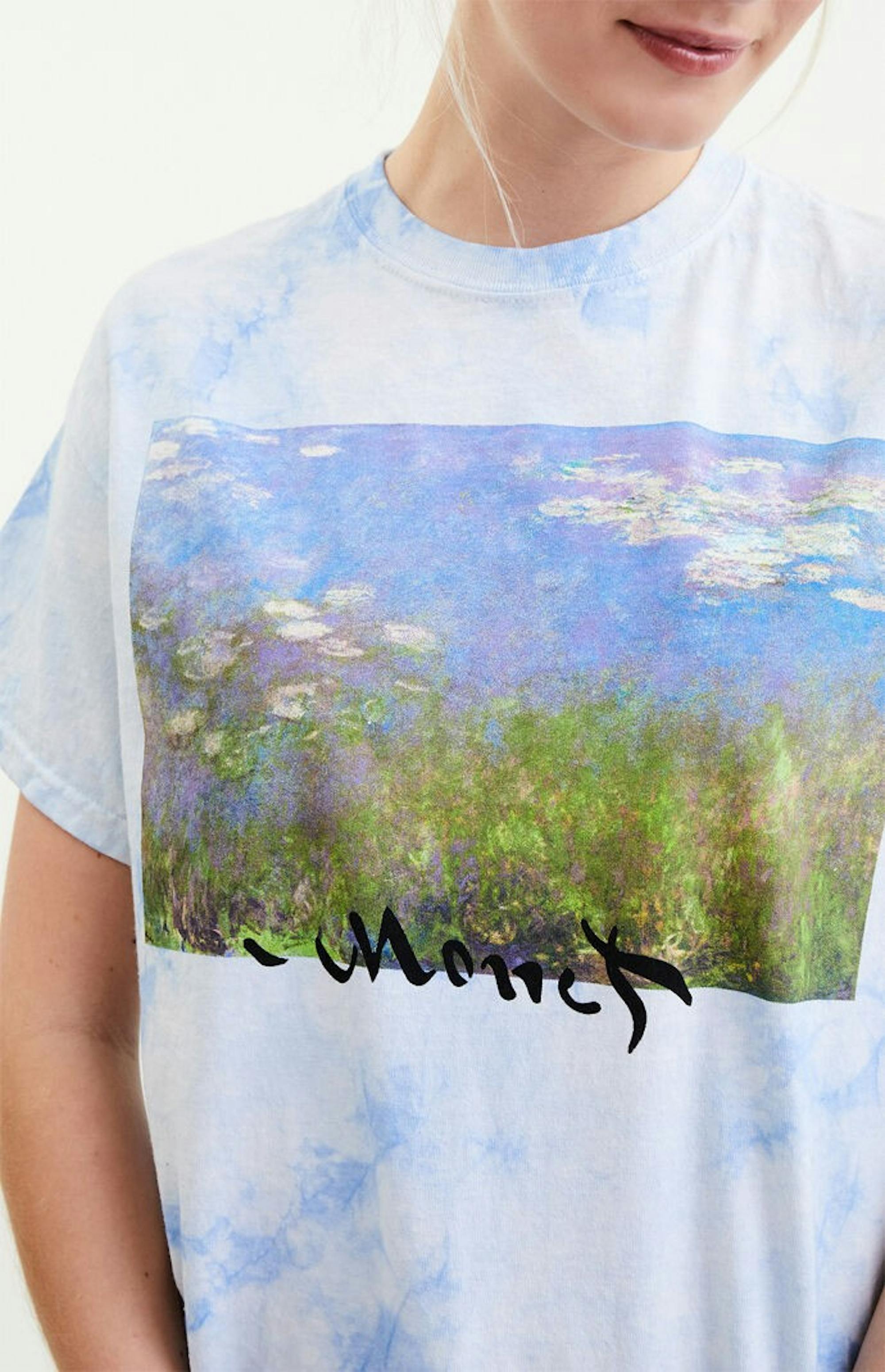 PacSun's 'Tie-Dyed Monet Water Lilies T-Shirt"