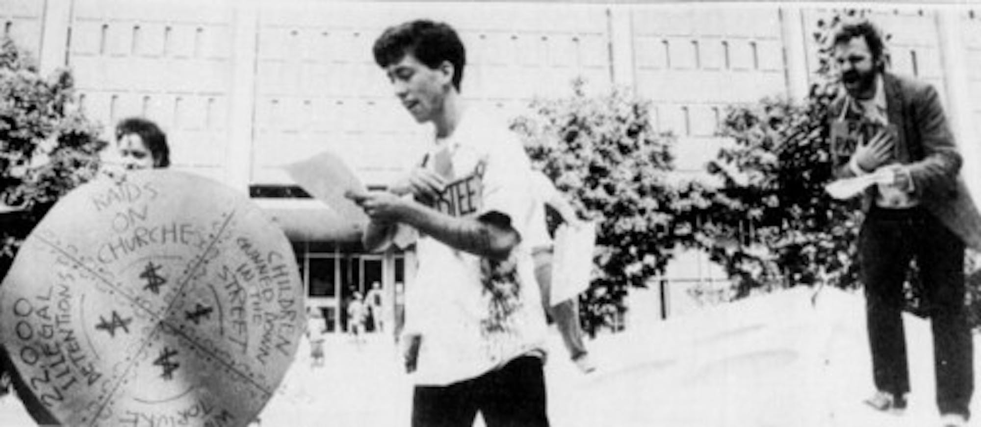 Anti-apartheid street theater