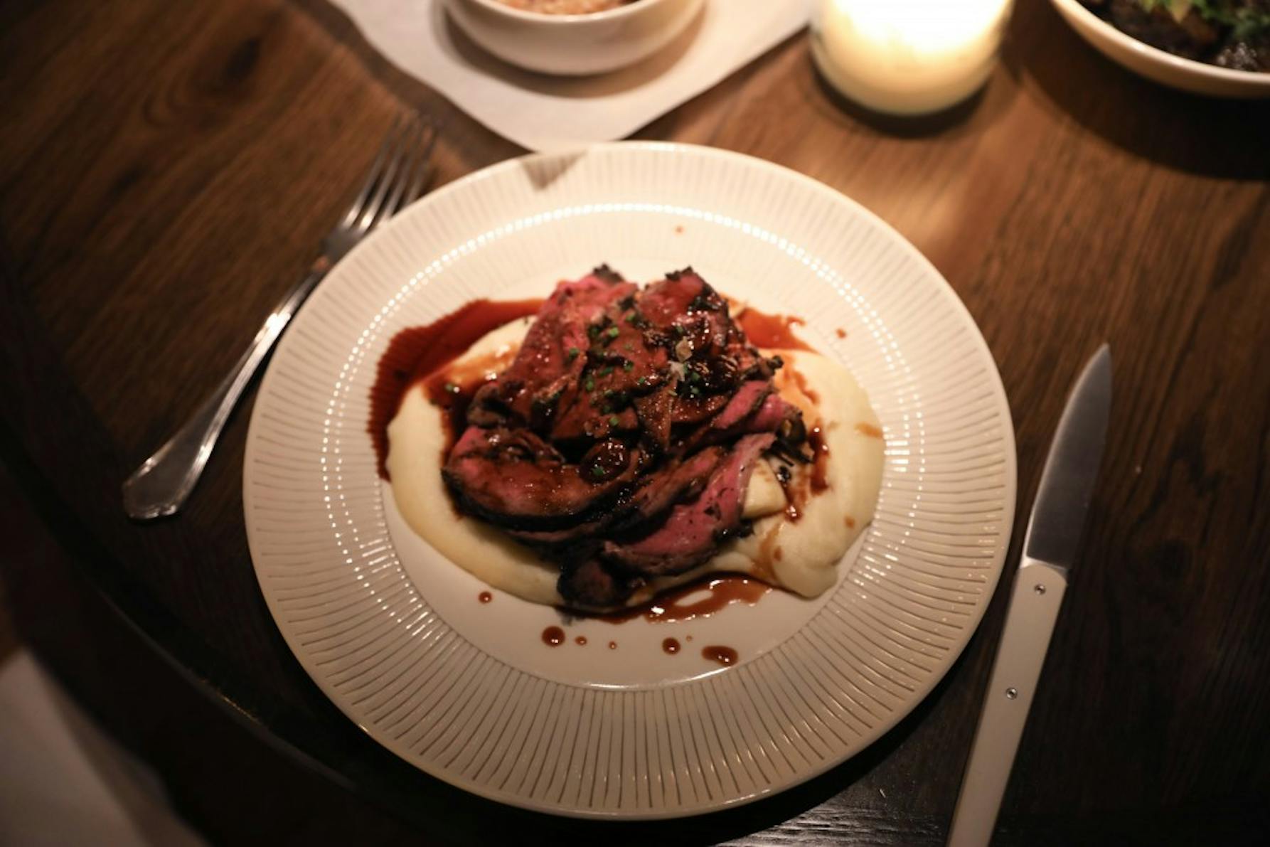 Rosemary-garlic smoked lamb