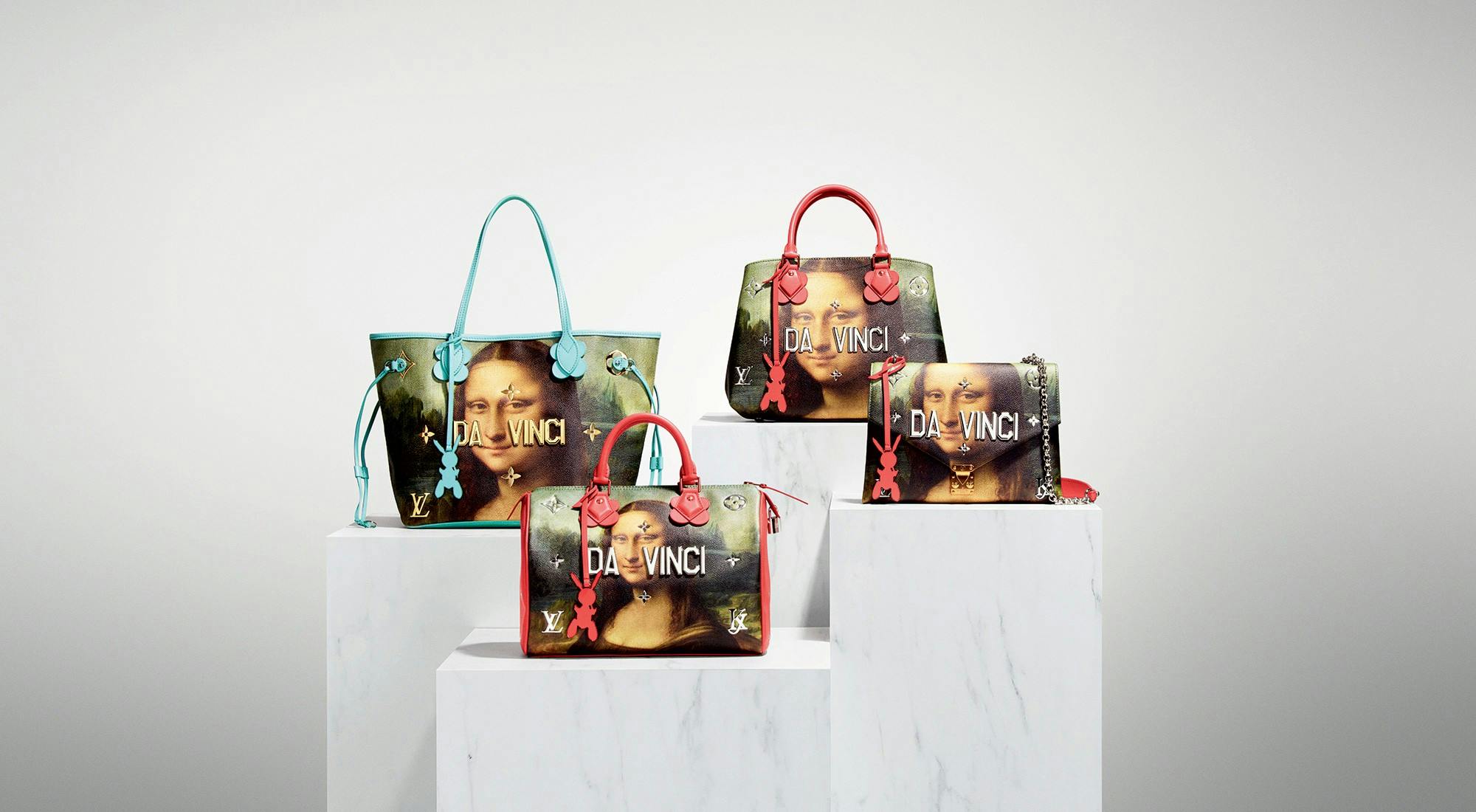 Louis Vuitton's x Jeff Koons Da Vinci items from the 'Masters' Collection