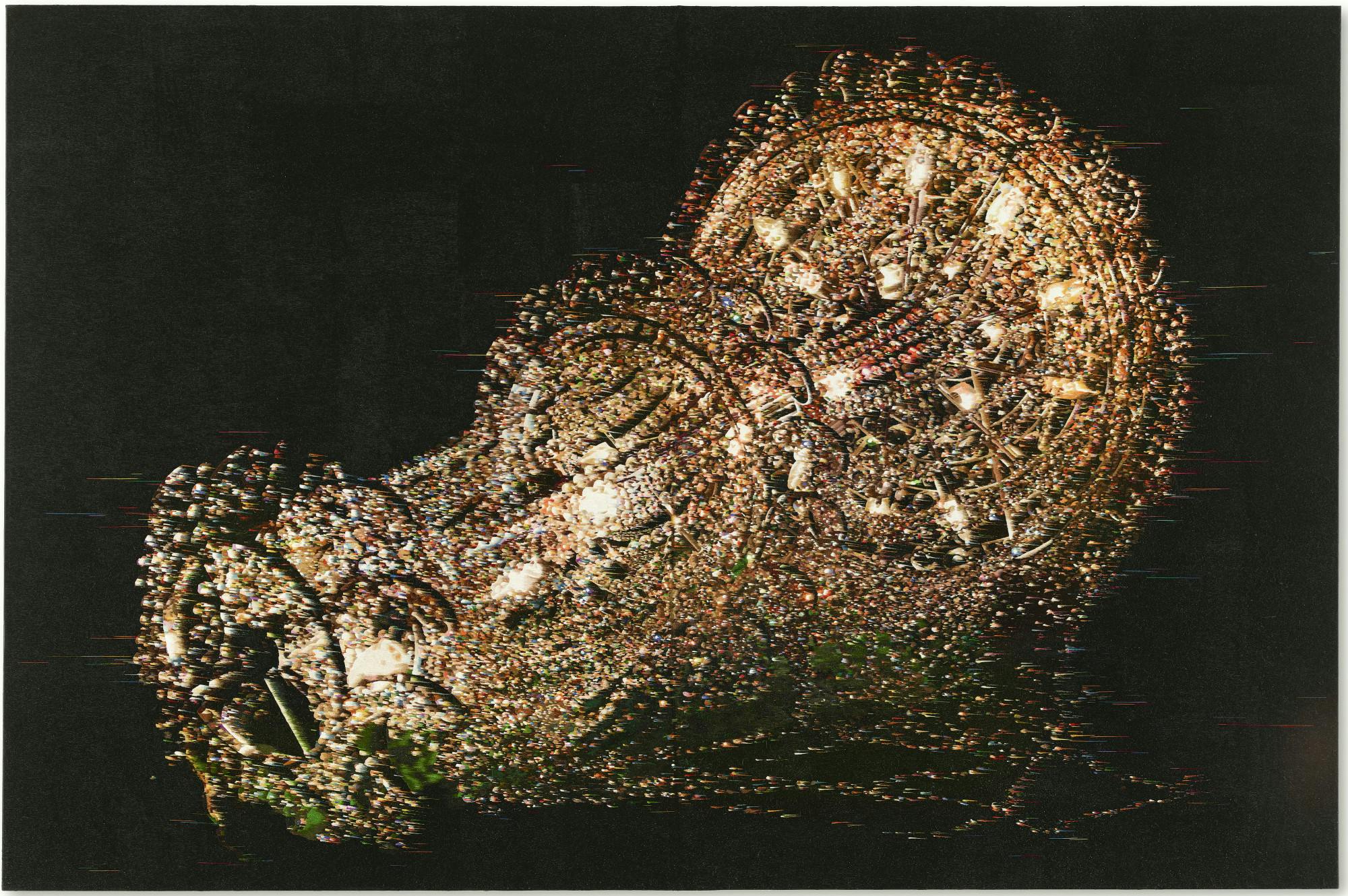 What you see is the unseen  Chandeliers for Five Cities (detail), 2015, by Kyungah Ham (b. 1966), collection of the artists, photo by Kim Hyunsoo.jpg