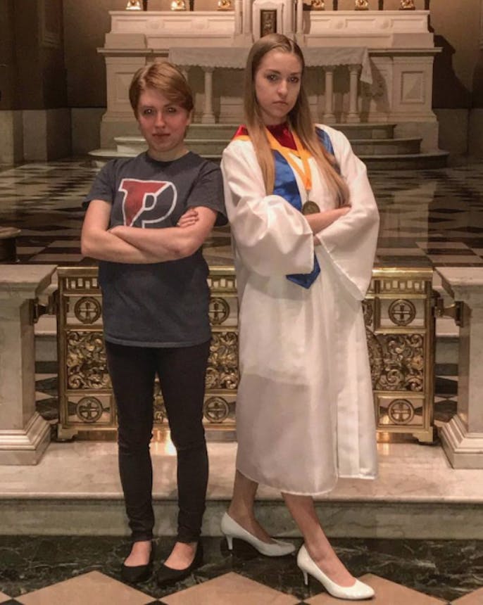 Emily and Katie Hancin