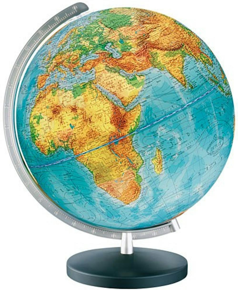 Columbus-Gobes-14-inch-acrylic-world-globe-physical-blue-oceans