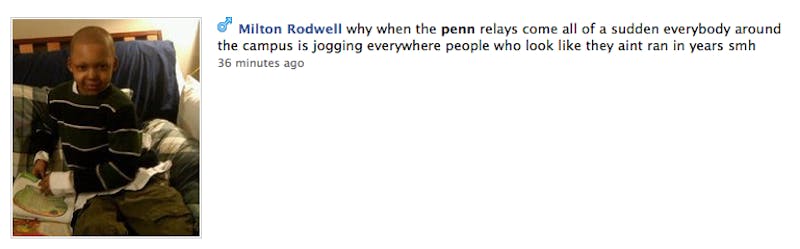 OPennBook: Penn Relays Edition