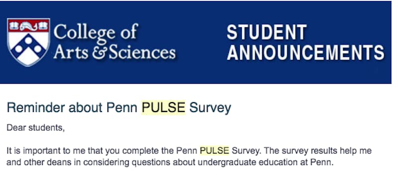 OP-ED: I Wish Penn Admins Cared About Me as Much as They Care About the PULSE Survey