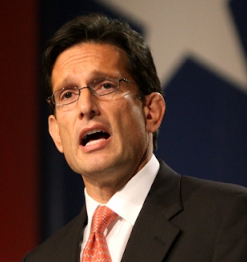 Eric Cantor Cancels Speech