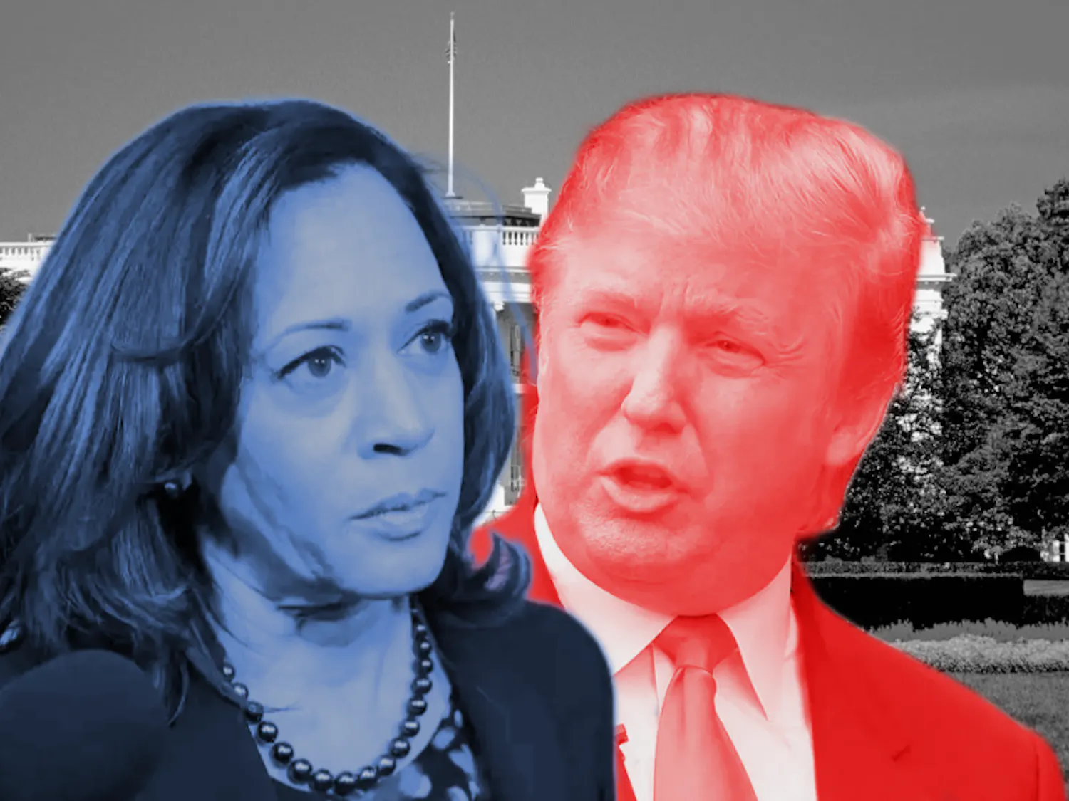 kamala and trump