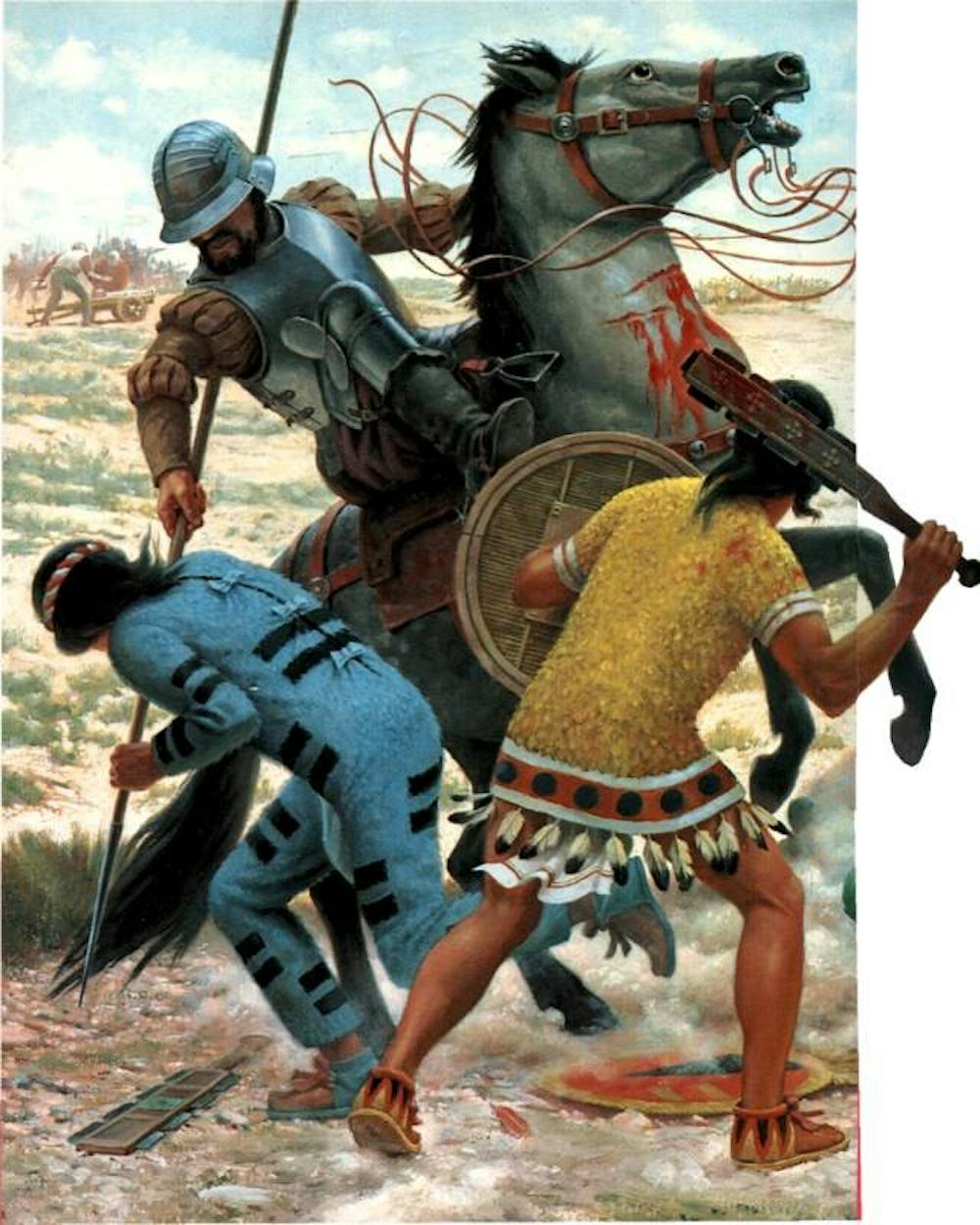 conquistador-on-horse-fighting-two-incas