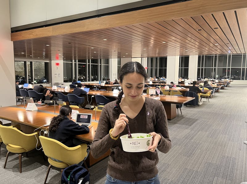 Performance Art! Watch Me Eat a Pret Salad in the Reading Room