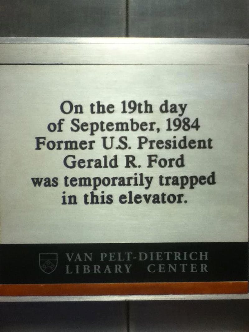 Happy Gerald Ford Trapped In An Elevator Day!