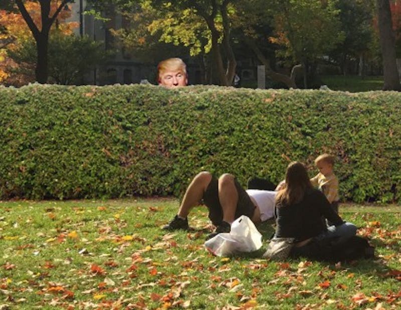 Penn Security Discovers Trump Hiding in Bushes During Alumni Weekend