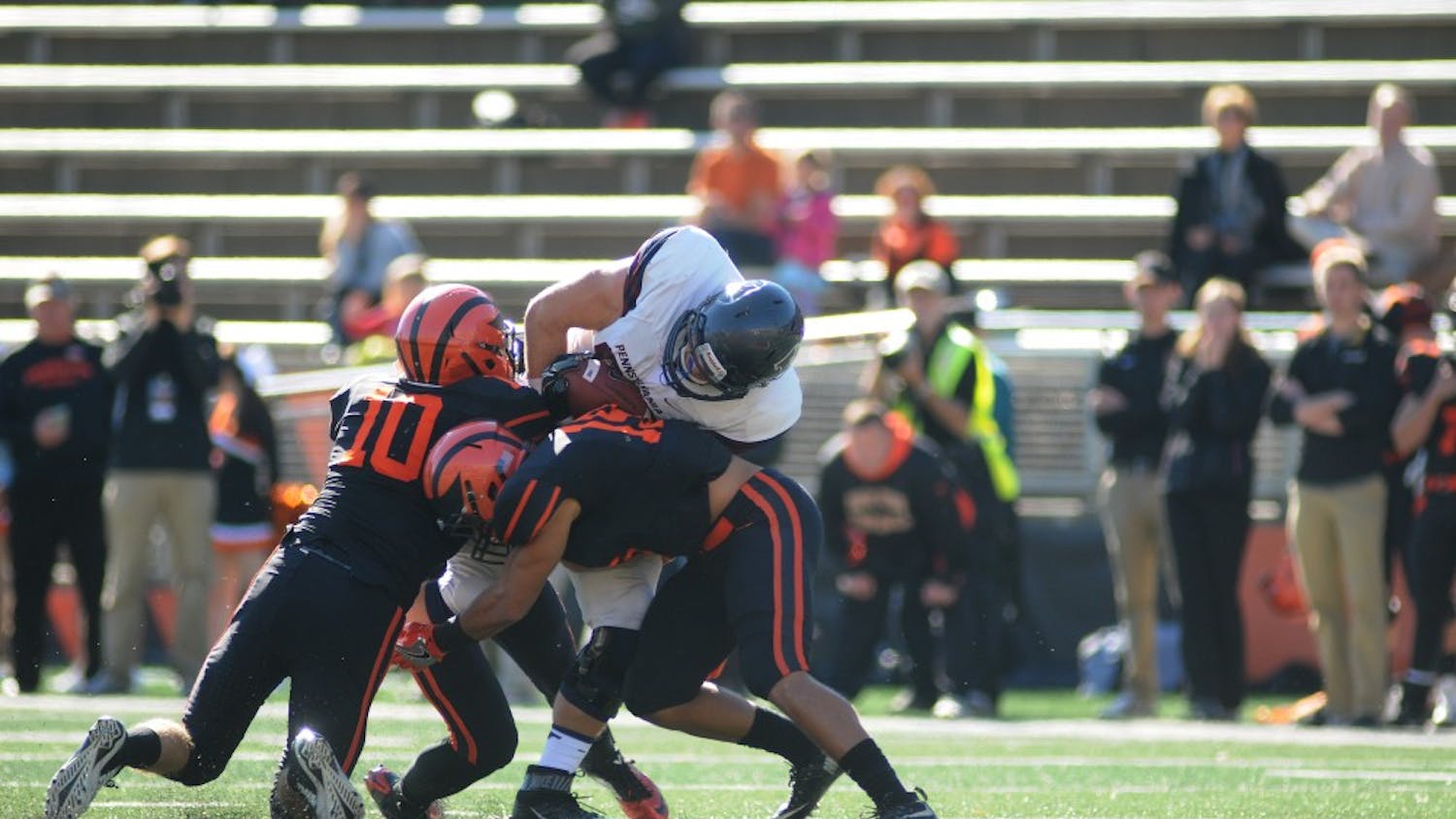 On Saturday, Penn football was shut out at Princeton, 28-0 — the first time the Tigers have shut out the Quakers since a 21-0 loss in 1978.