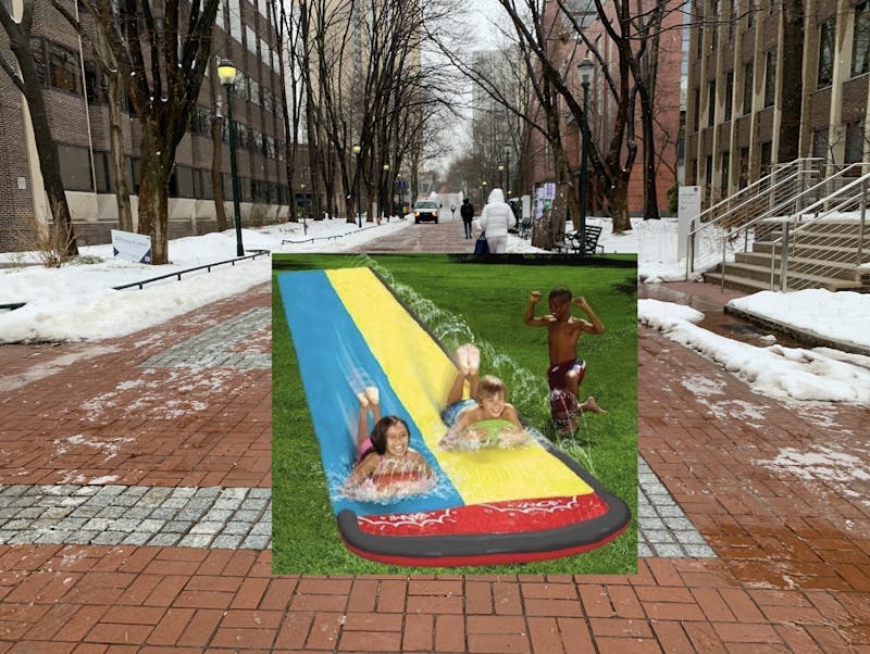 After Complaints Over Lack of Fun In-Person Activities, Penn Introduces Locust Walk Slip N’ Slide