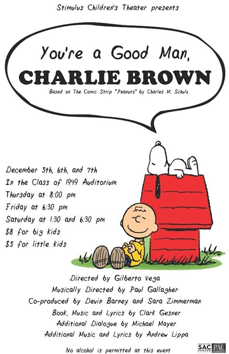 Flyer Of The Week: "You're A Good Man, Charlie Brown"