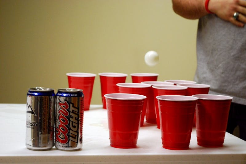 Now That the Olympics Are Over, the Next Major Sports Event This Junior Has to Look Forward to Is His Frat’s Beer Pong Tournament