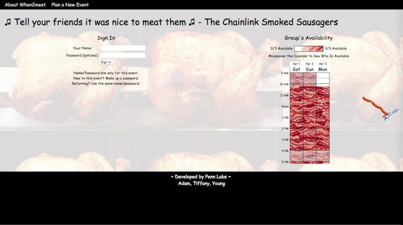 Is When2Meat Penn Labs' Greatest Work?