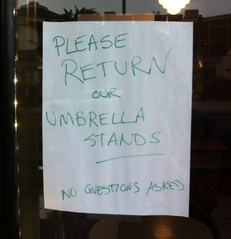 Who Steals Umbrella Stands, Even?