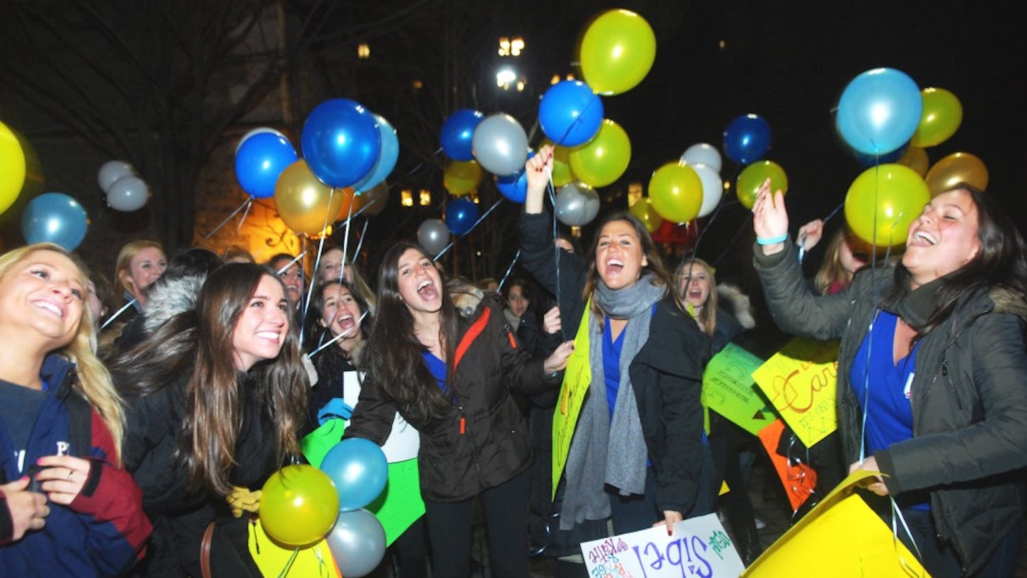 Bid night for sorority recruitment 2013