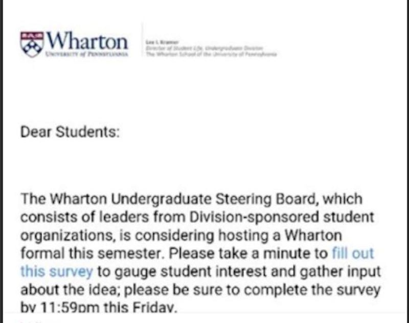 Wharton May Have A Formal, And You Are Still A Plebeian