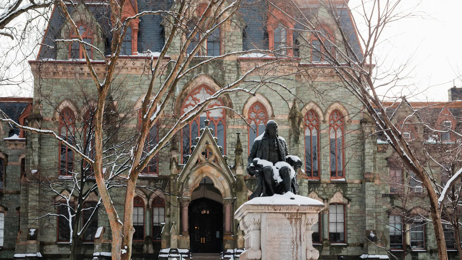 College Hall Franklin Statue Feb 2021.jpg