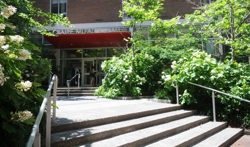 Nursing school building for a story on Global Women's Health Center