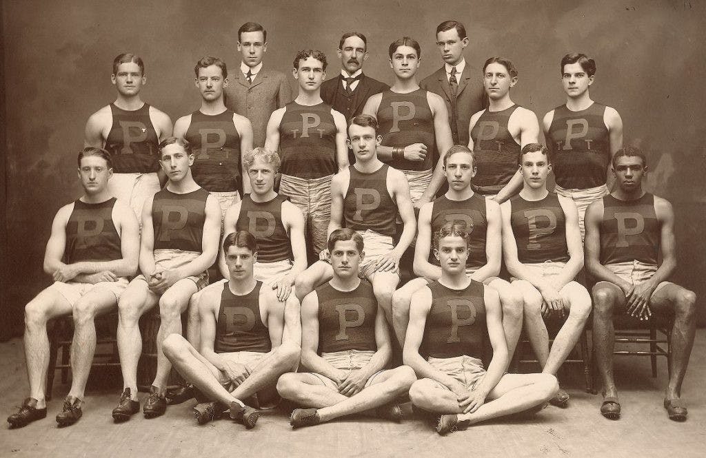 Varsity Track Tream and John Baxter Taylor, Jr. 1905.jpg