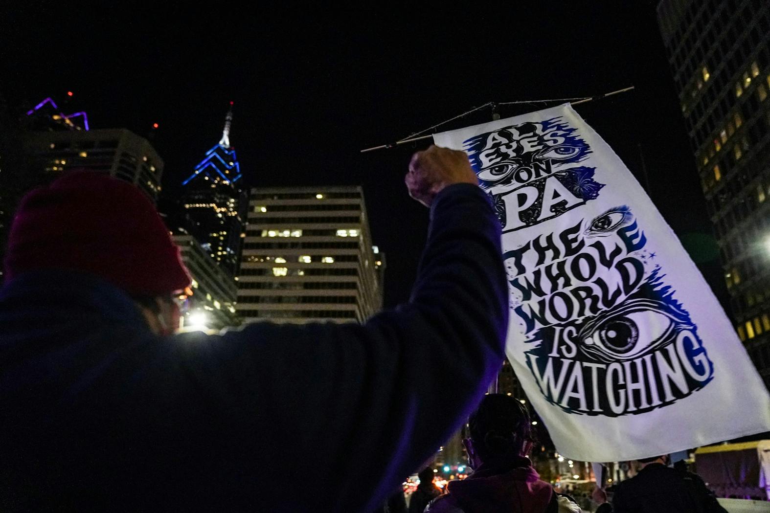 Election Day 2020 Post-Election Protest Black Lives Matter Every Vote Counts All Eyes On PA Fist.jpg