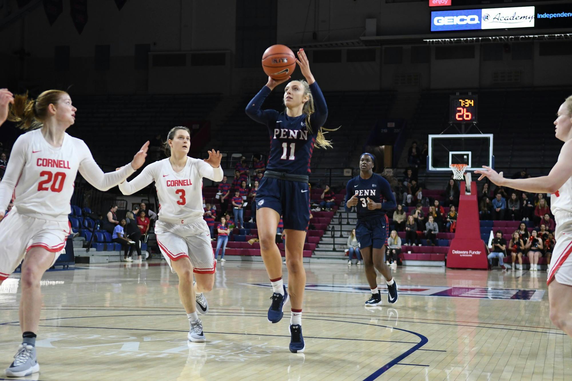2-10-2020 Women's Basketball versus Cornell Kendall Grasela (Gary Lin).jpg