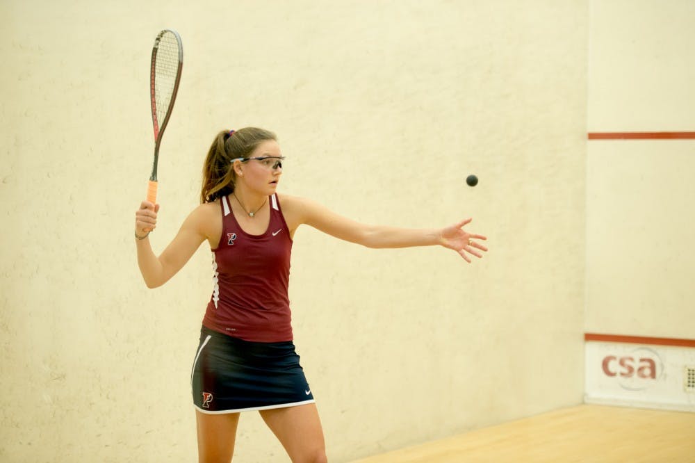 All three of Penn squash's captains took different routes to their leadership positions. Senior Grace Van Arkel's might be the most interesting, now leading the team after transferring from Columbia.