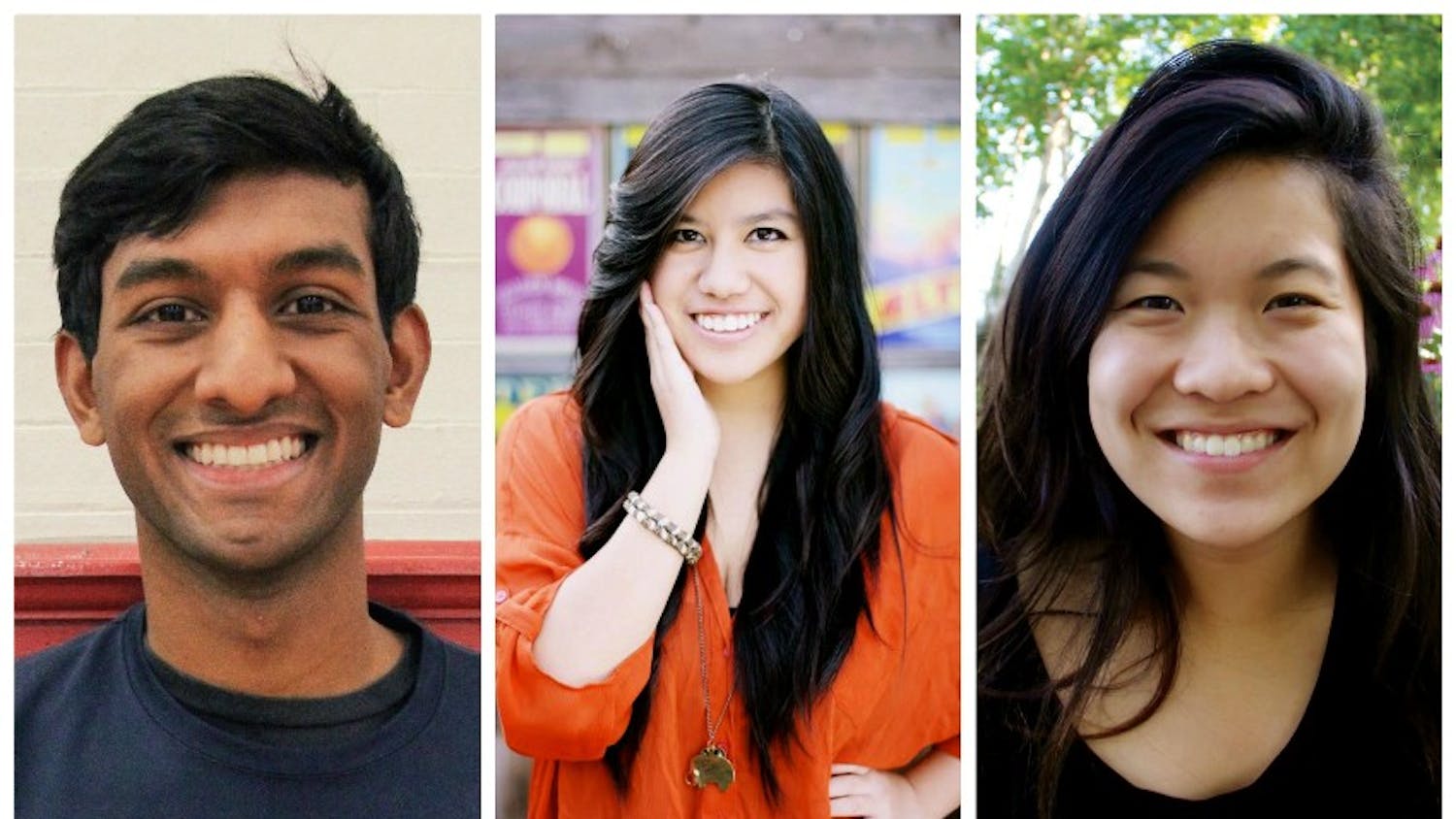 Engineering senior Nikhil Rajapuram and College seniors Grace Truong and Joyce Kim, respectively, were among the 17 Penn students selected as 2015-2016 Fulbright scholars.