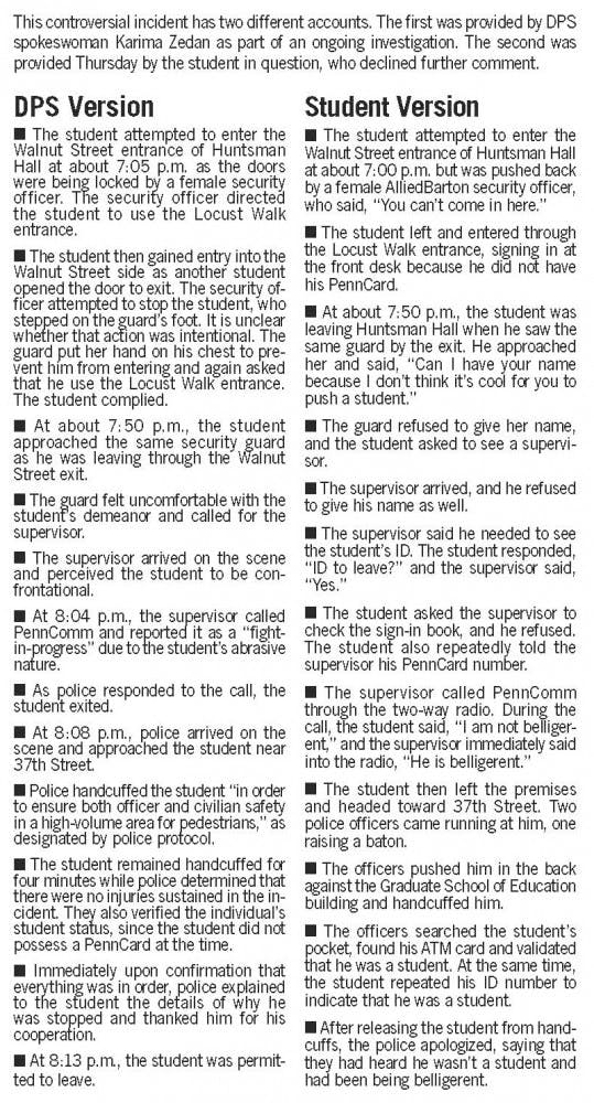 Campus reacts to racial profiling claim