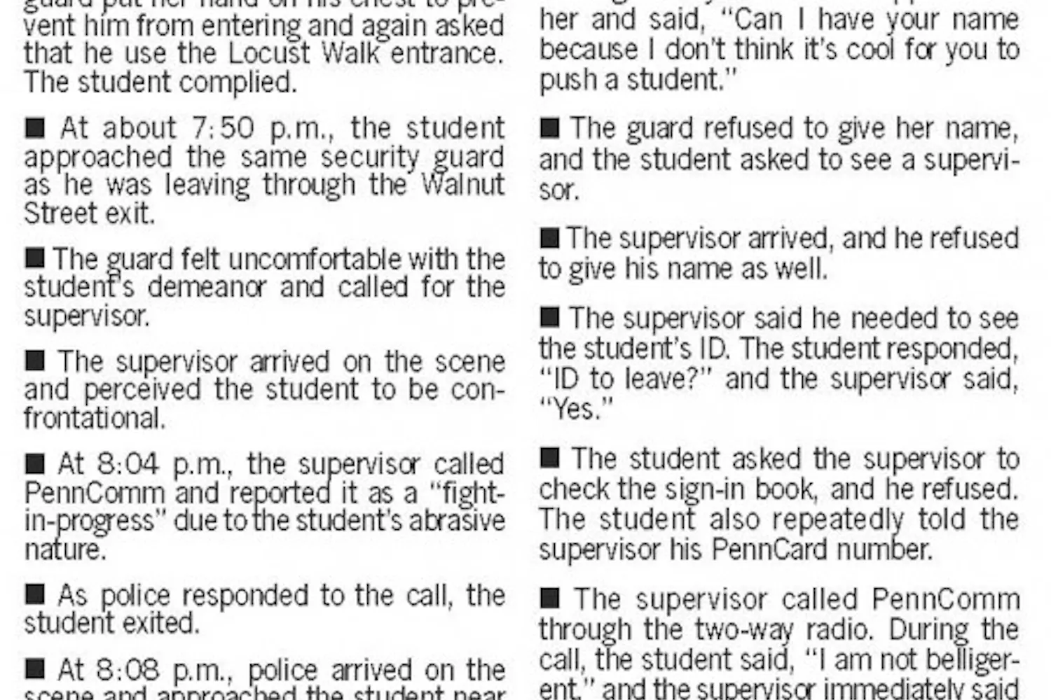 Campus reacts to racial profiling claim