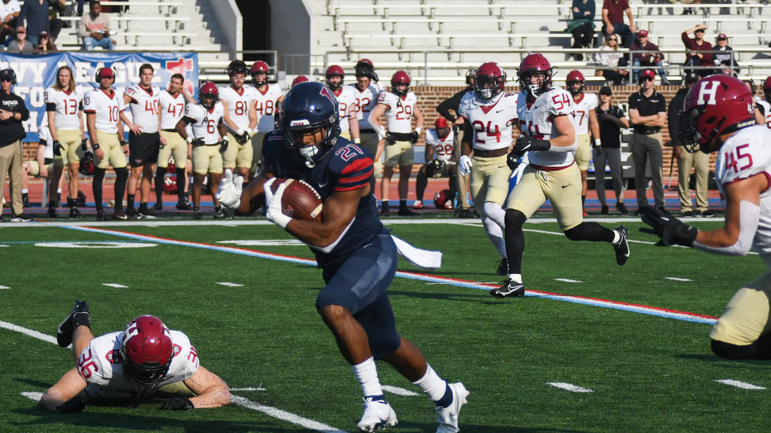 11-12-22 Football vs Harvard Jonathan Mulatu 2 (William Bartoc).jpg